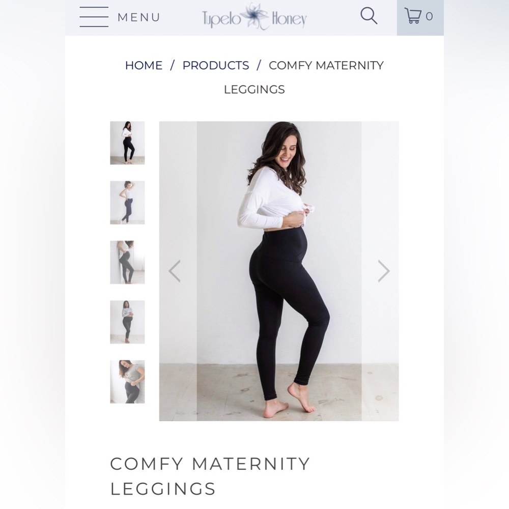 Tupelo Honey comfy maternity leggings - size M